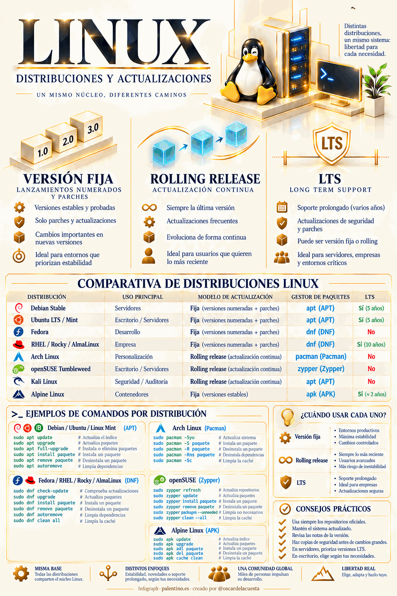 🐧 linux no es una distribución. Es todo un universo de posibilidades.