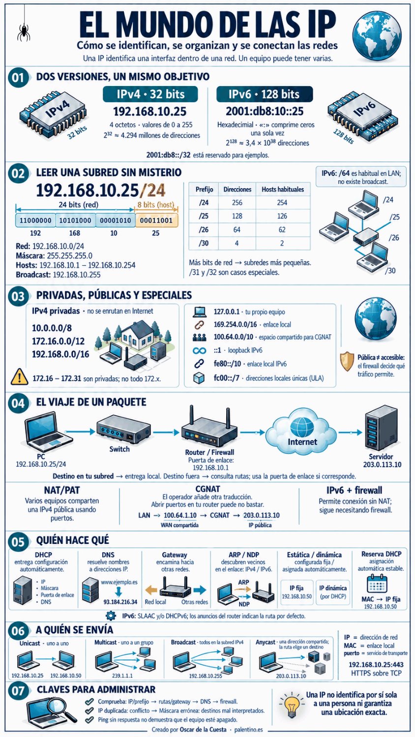 🌐 El mundo de las IP: los números que conectan todo