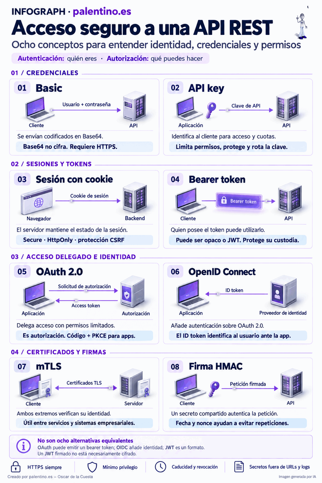 🔐 Acceso seguro a una API REST: ocho conceptos que conviene distinguir