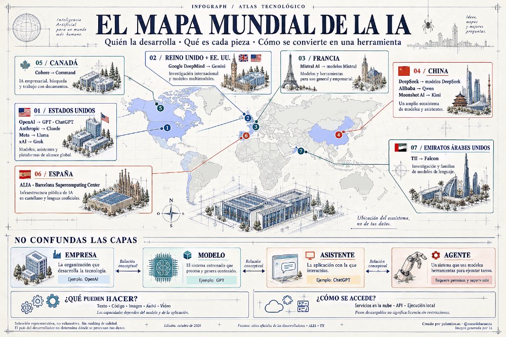 🌍 El mapa mundial de la inteligencia artificial